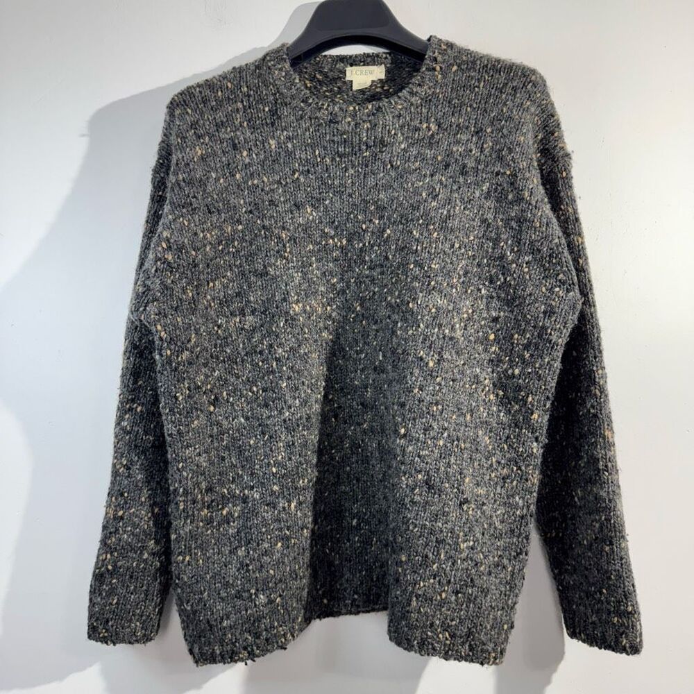 J. Crew Rare Men's Vintage Donegal Nubby Tweed Crewneck Wool Sweater S